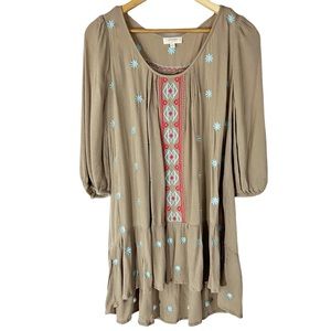Umgee Embroidered Tunic Top
